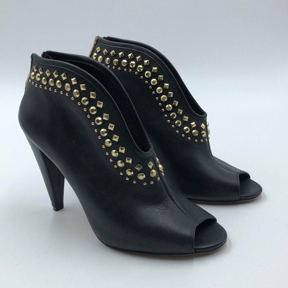 Vince Camuto gold studded booties